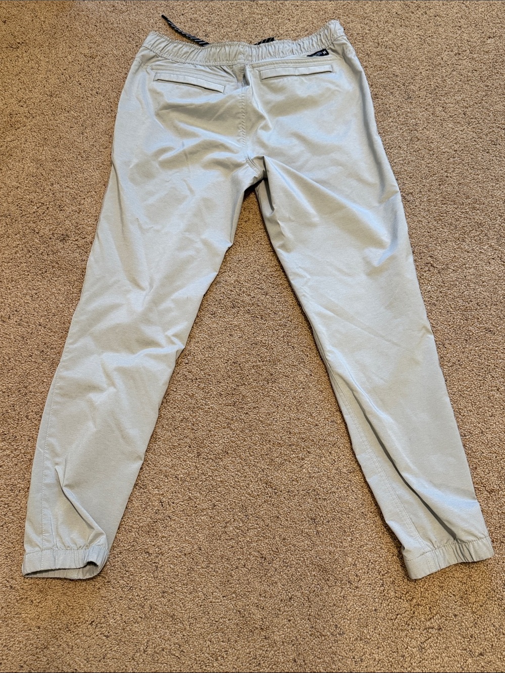 Hurley Light Khaki Elastic Waist Joggers with Drawstring - Picture 2 of 7